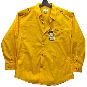 Regal Wear Shirt Mens 3XL Gold Button Down Preppy Academia Career Streetwear NWT